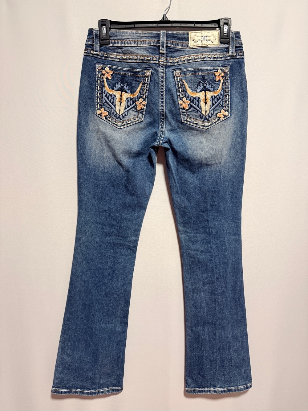 Miss Me Bootcut Jeans Size 31 – Embroidered Longhorn & Flowers Chloe Boot cut